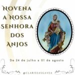 Novena a Nossa Senhora dos Anjos.